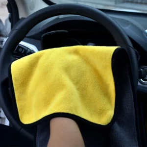 microfiber car towel double sided coral velvet cleaning cloth quick drying car wash towel super absorbent cleaning products