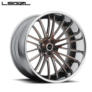 lsgzl production process alloy wheel forged wheel, 3 piece wheel 18 inch 5x120 hot selling style for car