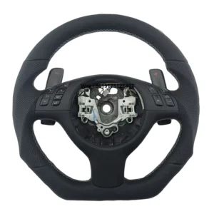 spot new products perforated leather steering wheel for 3 series e46 car steering wheel